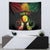 Personalised New Caledonia Independence Day Tapestry Polynesian Tattoo and Plumeria Reggae Color