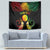 Personalised New Caledonia Independence Day Tapestry Polynesian Tattoo and Plumeria Reggae Color