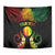 Personalised New Caledonia Independence Day Tapestry Polynesian Tattoo and Plumeria Reggae Color