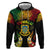 Personalised Tuvalu Independence Day Hoodie Polynesian Tattoo and Plumeria Reggae Color