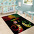 Personalised Malampa Fiji Day Area Rug Polynesian Tattoo and Plumeria Reggae Color