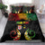 Personalised Malampa Fiji Day Bedding Set Polynesian Tattoo and Plumeria Reggae Color