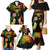 Personalised Malampa Fiji Day Family Matching Mermaid Dress and Hawaiian Shirt Polynesian Tattoo and Plumeria Reggae Color