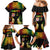 Personalised Malampa Fiji Day Family Matching Mermaid Dress and Hawaiian Shirt Polynesian Tattoo and Plumeria Reggae Color