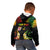 Personalised Malampa Fiji Day Kid Hoodie Polynesian Tattoo and Plumeria Reggae Color