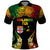 Personalised Malampa Fiji Day Polo Shirt Polynesian Tattoo and Plumeria Reggae Color