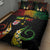 Personalised Malampa Fiji Day Quilt Bed Set Polynesian Tattoo and Plumeria Reggae Color