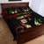 Personalised Malampa Fiji Day Quilt Bed Set Polynesian Tattoo and Plumeria Reggae Color