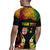 Personalised Malampa Fiji Day Rugby Jersey Polynesian Tattoo and Plumeria Reggae Color