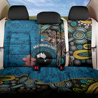 Fiji and Australia Kangaroos Back Car Seat Cover Indigenous Aboriginal and Fijian Masi Tribal Tattoo
