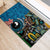 Fiji and Australia Kangaroos Rubber Doormat Indigenous Aboriginal and Fijian Masi Tribal Tattoo