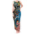 Fiji and Australia Kangaroos Tank Maxi Dress Indigenous Aboriginal and Fijian Masi Tribal Tattoo