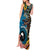 Fiji and Australia Kangaroos Tank Maxi Dress Indigenous Aboriginal and Fijian Masi Tribal Tattoo