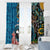 Fiji and Australia Kangaroos Window Curtain Indigenous Aboriginal and Fijian Masi Tribal Tattoo