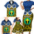 Vanuatu Tafea Province Family Matching Short Sleeve Bodycon Dress and Hawaiian Shirt Pig Tusk Mix Maori Pattern and Namele Leaf LT03 - Polynesian Pride