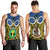 Vanuatu Tafea Province Men Tank Top Pig Tusk Mix Maori Pattern and Namele Leaf LT03 - Polynesian Pride