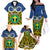 Personalised Vanuatu Tafea Province Family Matching Off Shoulder Long Sleeve Dress and Hawaiian Shirt Pig Tusk Mix Maori Pattern and Namele Leaf LT03 - Polynesian Pride