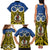 Personalised Vanuatu Tafea Province Family Matching Tank Maxi Dress and Hawaiian Shirt Pig Tusk Mix Maori Pattern and Namele Leaf LT03 - Polynesian Pride