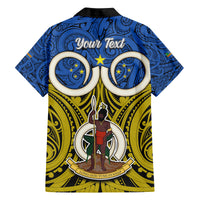 Personalised Vanuatu Tafea Province Kid Hawaiian Shirt Pig Tusk Mix Maori Pattern and Namele Leaf LT03 - Polynesian Pride