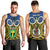 Personalised Vanuatu Tafea Province Men Tank Top Pig Tusk Mix Maori Pattern and Namele Leaf LT03 - Polynesian Pride