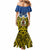 Personalised Vanuatu Tafea Province Mermaid Dress Pig Tusk Mix Maori Pattern and Namele Leaf LT03 - Polynesian Pride