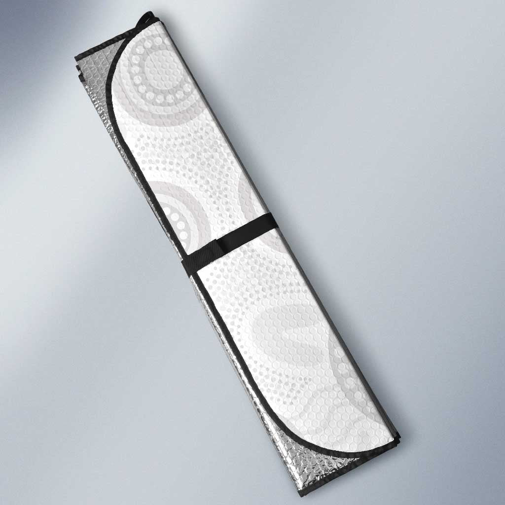 Tongan and Australian Culture Together Auto Sun Shade Ngatu Art Tribal Aboriginal Tattoo Pattern - Polynesian Pride