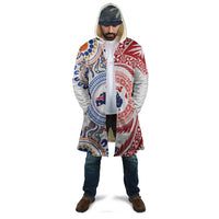 Tongan and Australian Culture Together Cloak Ngatu Art Tribal Aboriginal Tattoo Pattern - Polynesian Pride