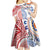 Tongan and Australian Culture Together Kid Short Sleeve Dress Ngatu Art Tribal Aboriginal Tattoo Pattern - Polynesian Pride
