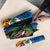Fijian and Australian Culture Together Umbrella Aboriginal Art and Tapa Motifs with Kangaroo and Palm Tree - Polynesian Pride