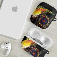 Papua New Guinea and Australia Together AirPods Case Bird of Paradise and Kangaroo Melanesian Aboriginal Motifs - Polynesian Pride