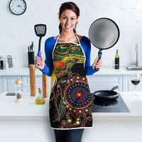 Papua New Guinea and Australia Together Apron Bird of Paradise and Kangaroo Melanesian Aboriginal Motifs - Polynesian Pride