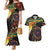 Papua New Guinea and Australia Together Couples Matching Mermaid Dress and Hawaiian Shirt Bird of Paradise and Kangaroo Melanesian Aboriginal Motifs - Polynesian Pride