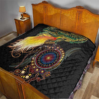 Papua New Guinea and Australia Together Quilt Bird of Paradise and Kangaroo Melanesian Aboriginal Motifs - Polynesian Pride