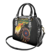 Papua New Guinea and Australia Together Shoulder Handbag Bird of Paradise and Kangaroo Melanesian Aboriginal Motifs - Polynesian Pride