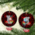 Custom Guam Christmas Ceramic Ornament Santa Gift Latte Stone and Sea Turle Mix Hibiscus Chamorro Red Style LT03