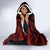 Custom Guam Christmas Hooded Blanket Santa Gift Latte Stone and Sea Turle Mix Hibiscus Chamorro Red Style LT03