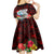 Custom Guam Christmas Kid Short Sleeve Dress Santa Gift Latte Stone and Sea Turle Mix Hibiscus Chamorro Red Style LT03