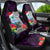 Guam Christmas Car Seat Cover Santa Gift Latte Stone and Sea Turle Mix Hibiscus Chamorro Pink Style LT03