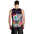 Guam Christmas Men Tank Top Santa Gift Latte Stone and Sea Turle Mix Hibiscus Chamorro Pink Style LT03