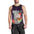 Guam Christmas Men Tank Top Santa Gift Latte Stone and Sea Turle Mix Hibiscus Chamorro Pink Style LT03