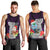 Guam Christmas Men Tank Top Santa Gift Latte Stone and Sea Turle Mix Hibiscus Chamorro Pink Style LT03