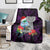 Custom Guam Christmas Blanket Santa Gift Latte Stone and Sea Turle Mix Hibiscus Chamorro Pink Style LT03