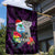 Custom Guam Christmas Garden Flag Santa Gift Latte Stone and Sea Turle Mix Hibiscus Chamorro Pink Style LT03