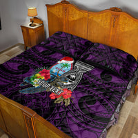 Custom Guam Christmas Quilt Bed Set Santa Gift Latte Stone and Sea Turle Mix Hibiscus Chamorro Pink Style LT03