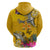 Niue Waitangi Zip Hoodie Tropical Flower Tapa Pattern LT03 - Polynesian Pride