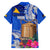 Tokelau Waitangi Family Matching Puletasi and Hawaiian Shirt Tropical Flower Tapa Pattern LT03 - Polynesian Pride