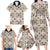 Tukenny Pattern Fijian War Clubs Family Matching Long Sleeve Bodycon Dress and Hawaiian Shirt LT03 - Polynesian Pride