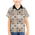 Tukenny Pattern Fijian War Clubs Family Matching Mermaid Dress and Hawaiian Shirt LT03 Son's Shirt Beige - Polynesian Pride