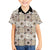 Tukenny Pattern Fijian War Clubs Family Matching Puletasi and Hawaiian Shirt LT03 Son's Shirt Beige - Polynesian Pride