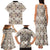 Tukenny Pattern Fijian War Clubs Family Matching Tank Maxi Dress and Hawaiian Shirt LT03 - Polynesian Pride